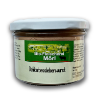 Mörls Bio Delikatessleberwurst im 170 g Glas