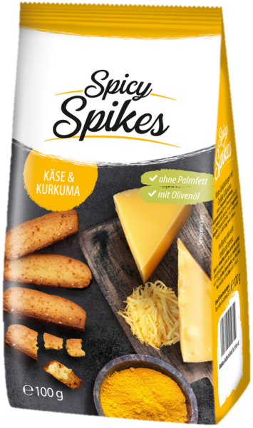 Spicy Spikes Käse Kurkuma 100g