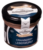 Dürrröhrsdorfer Cranberry-Leberwurst im 90g Glas