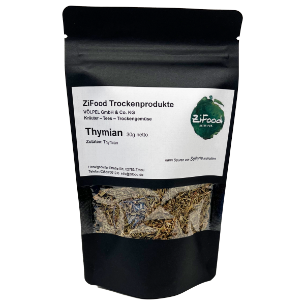 ZiFood Thymian getrocknet Beutel 30g